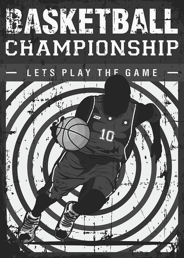 Sports Basketball Championship Painting by Riza Ldi - Pixels