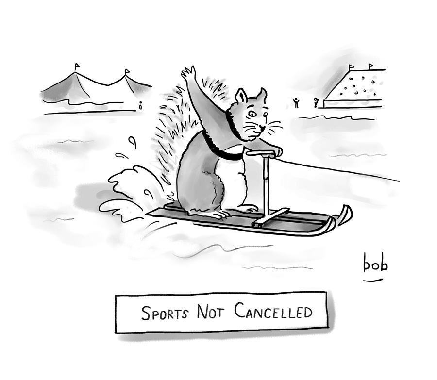 Sports Not Cancelled Drawing by Bob Eckstein