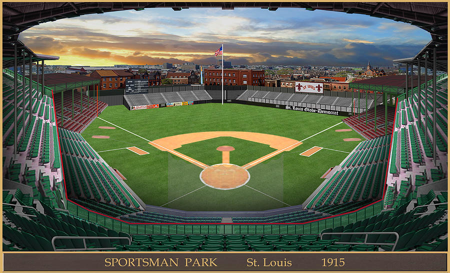 Sportsman Park 1915 Digital Art by Gary Grigsby