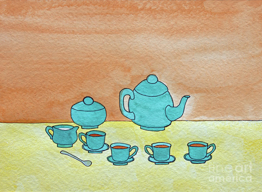 Spot of Tea Painting by Norma Appleton