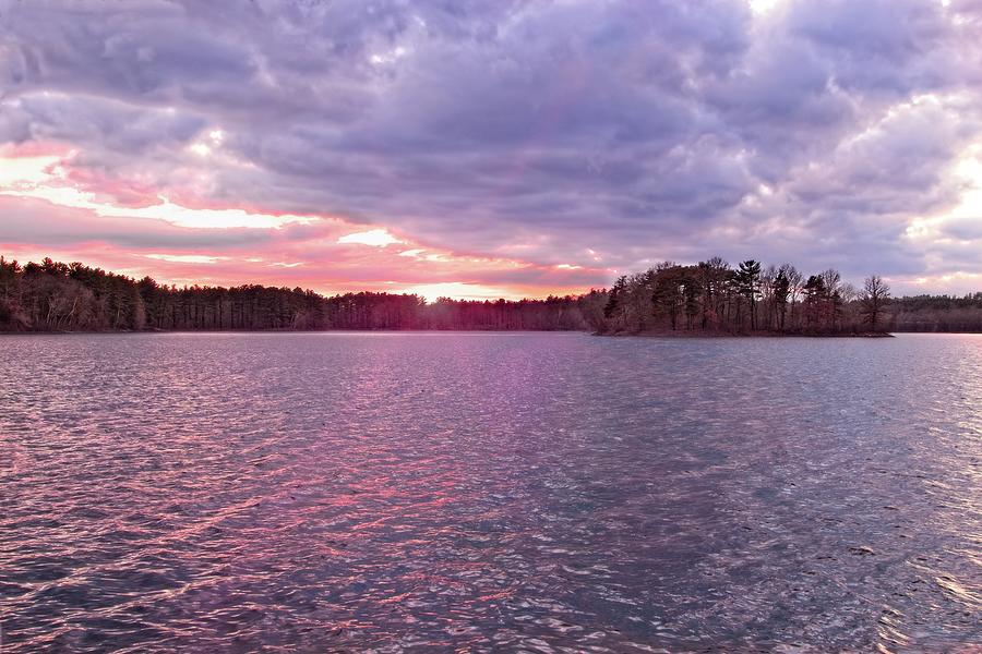 Landscapes Photograph - Spot Pond Sunset by Matthew Adelman Landscapes Photograph - Spot Pond Sunset by Matthew Adelman