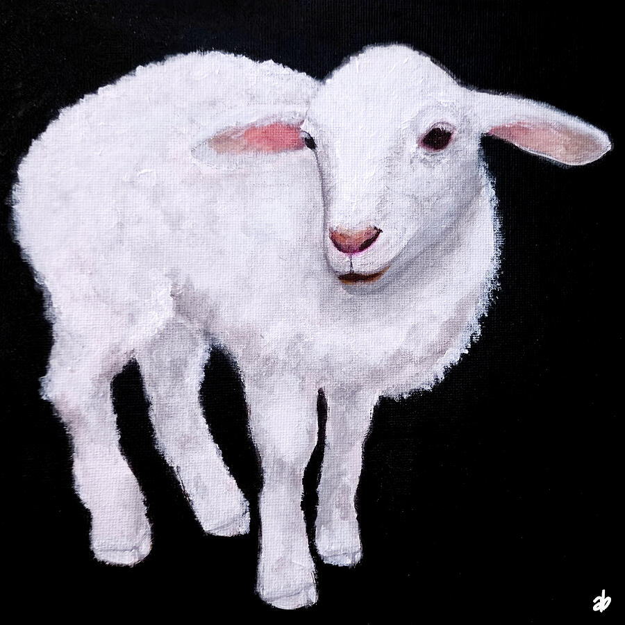 Spotless Lamb Painting by Angela Brunson Spotless Lamb Painting by Angela Brunson