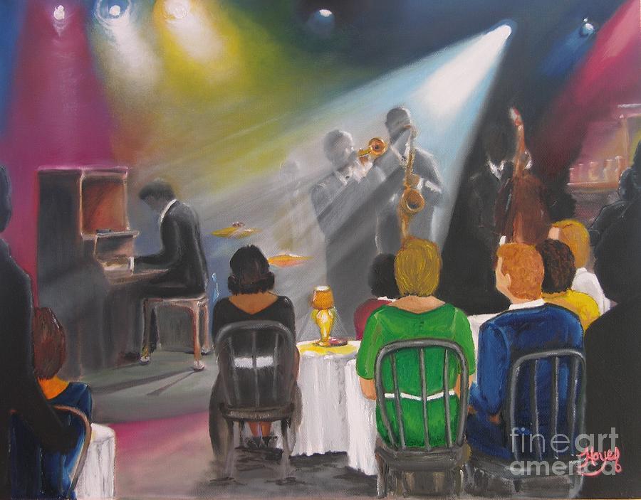 Spotlight on Jazz Painting by Barbara Hayes