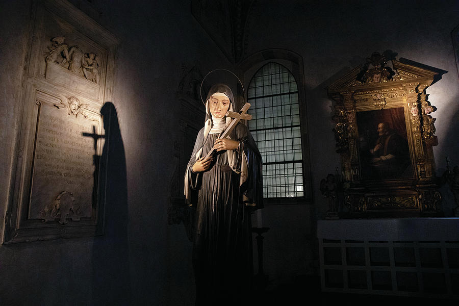 Santa Maria Delle Grazie Photograph - Spotlight on Saint Rita by Michael Gerbino