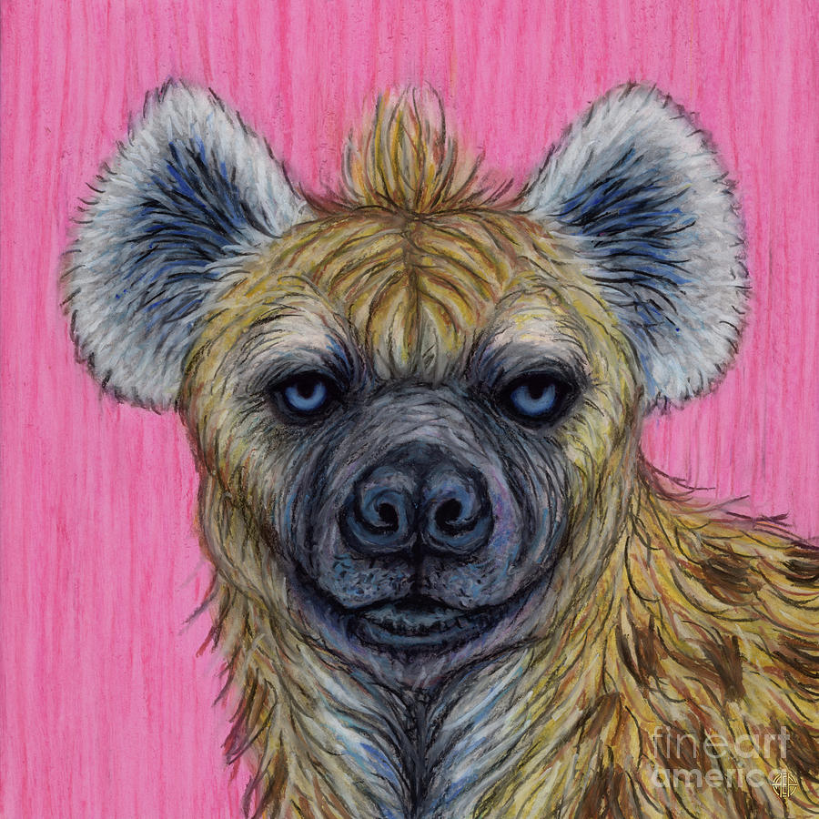 Spotted Hyena  Painting by Amy E Fraser