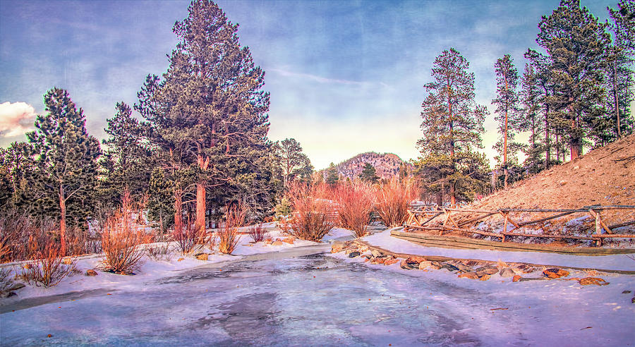 Sprague Lake in Winter, Rocky Mountain National Park by Marcy Wielfaert Sprague Lake in Winter, Rocky Mountain National Park by Marcy Wielfaert