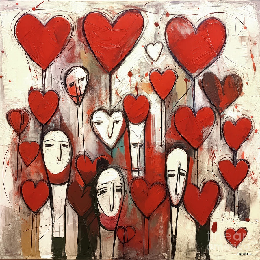 Spread A Little Love Painting by Tina LeCour Spread A Little Love Painting by Tina LeCour