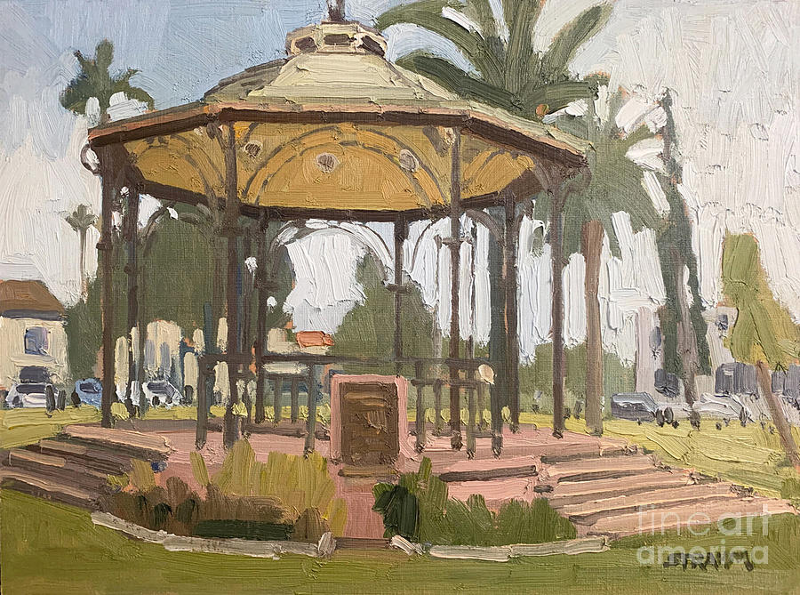 San Diego Painting - Spreckels Park - Coronado, San Diego, California by Paul Strahm