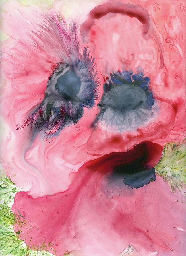Spring Anemones Painting by Elizabeth Reich