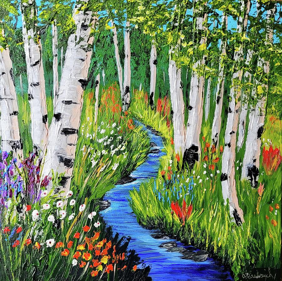 Spring Painting by Ann Frederick