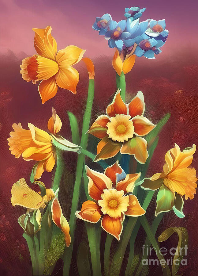 Flower Pastel - Spring Arrangement by Jasna Dragun