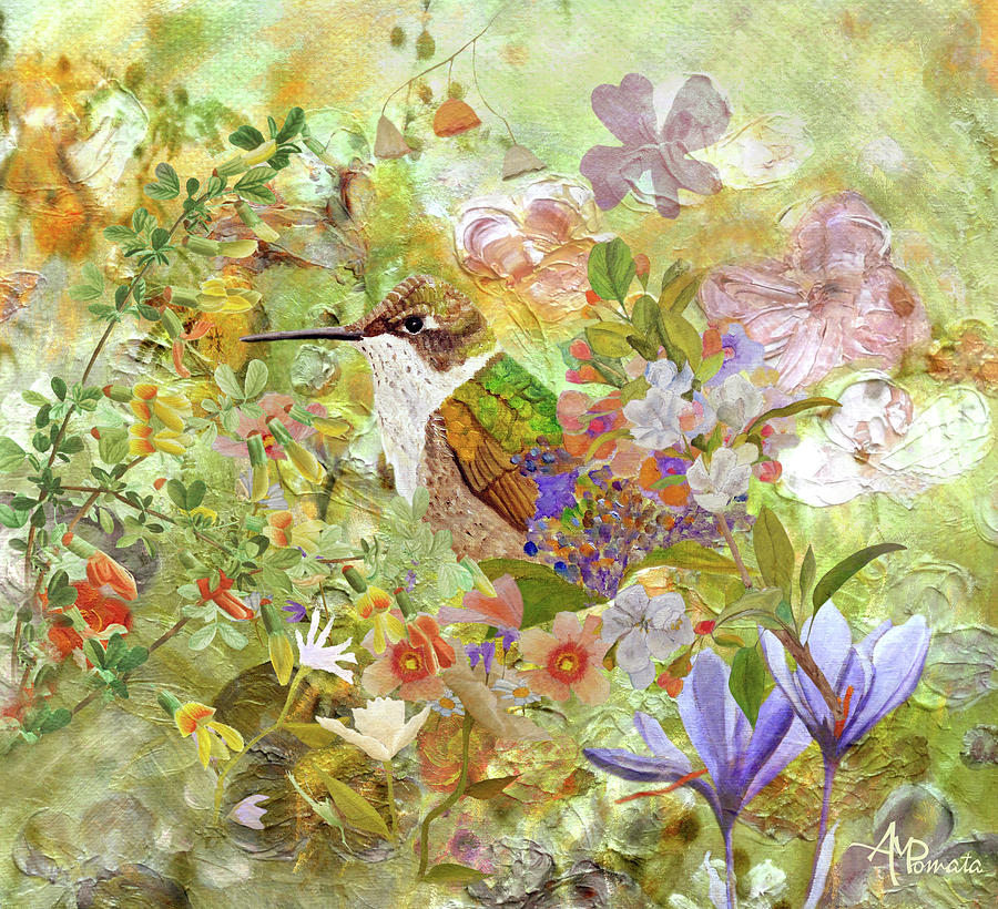 Spring Arrival Painting by Angeles M Pomata