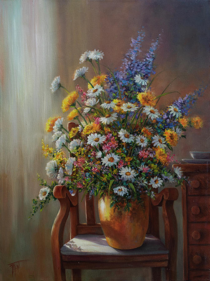 Summer Bouquet Painting by Lynne Pittard
