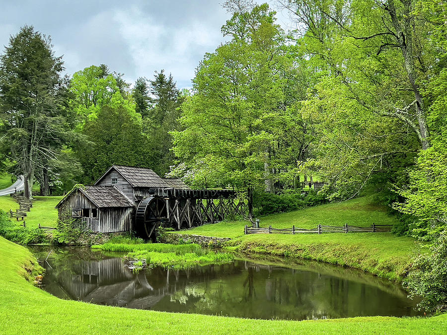 Spring at Mabry Mill Photograph by Chris Berrier