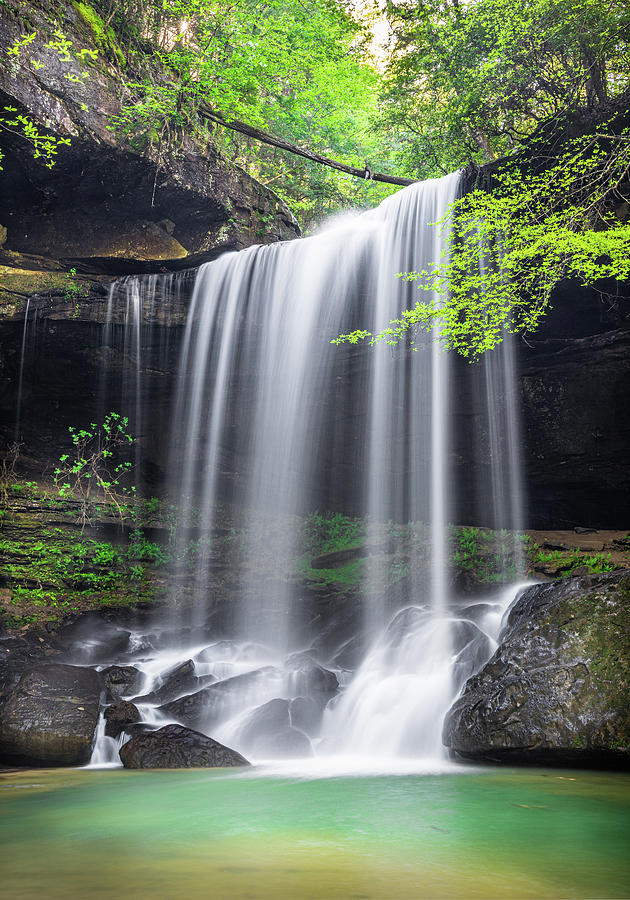 Waterfall Photograph - Spring At Sougahoagdee Falls by Jordan Hill