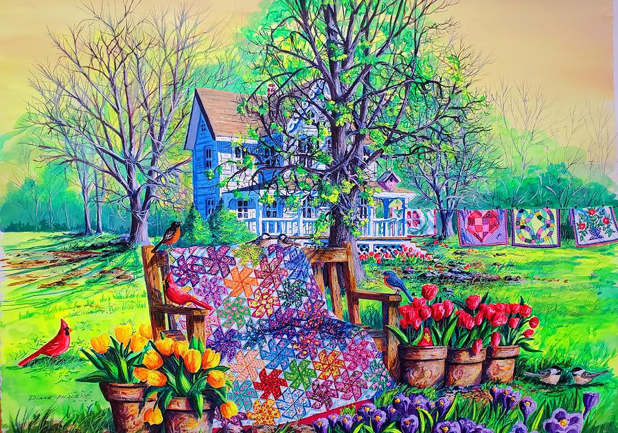 Spring Awakening Painting by Diane Phalen
