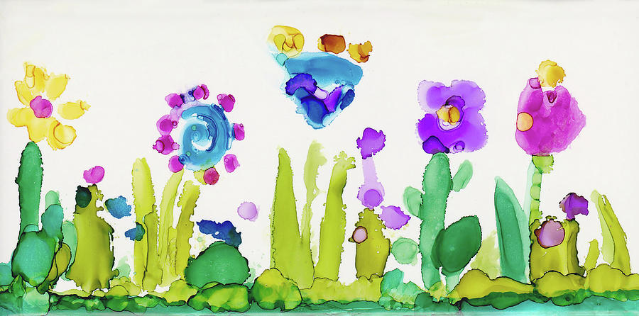 Spring Blooms Painting by Sunshyne Joyful