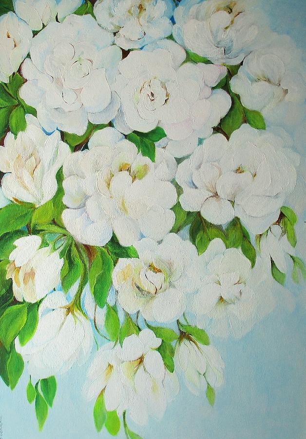 Spring Blossom Painting by Barbara Anna Cichocka