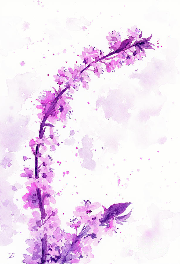 Spring Blossom Painting by Zaira Dzhaubaeva