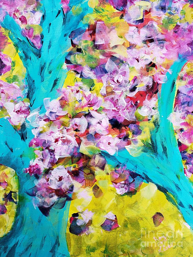 Spring Blossoms Painting by Lisa Debaets