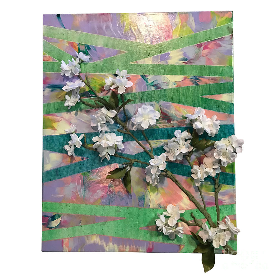 Spring Blossoms Mixed Media by Valerie Valentine