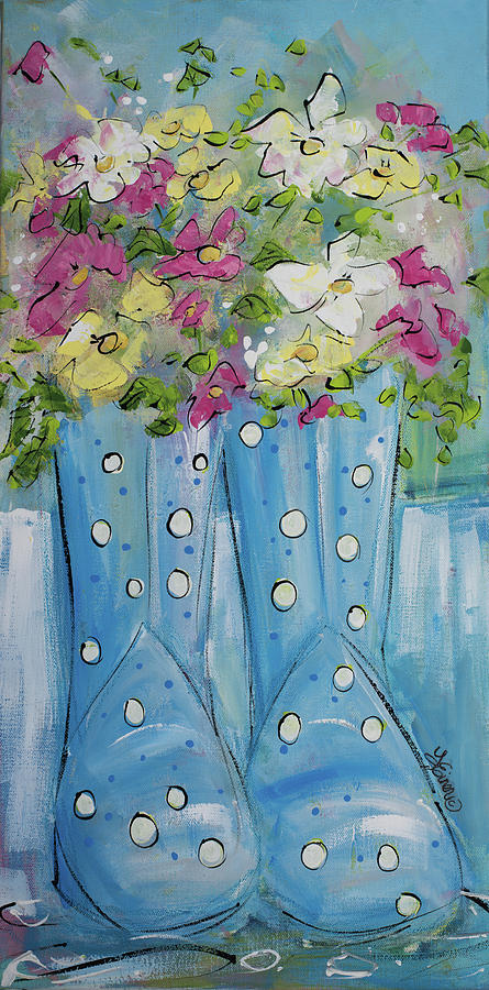 Spring Boots Painting by Terri Einer