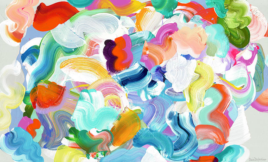 Abstract Painting - Spring Bouquet by Claire Desjardins Abstract Painting - Spring Bouquet by Claire Desjardins
