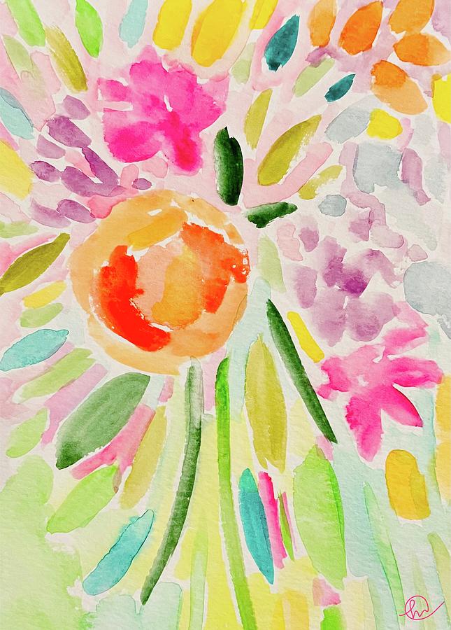 Spring Bouquet Painting by Monica Martin