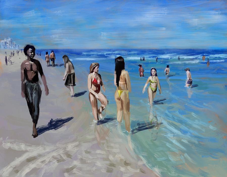 Spring Break Impressionism Painting by Larry Whitler