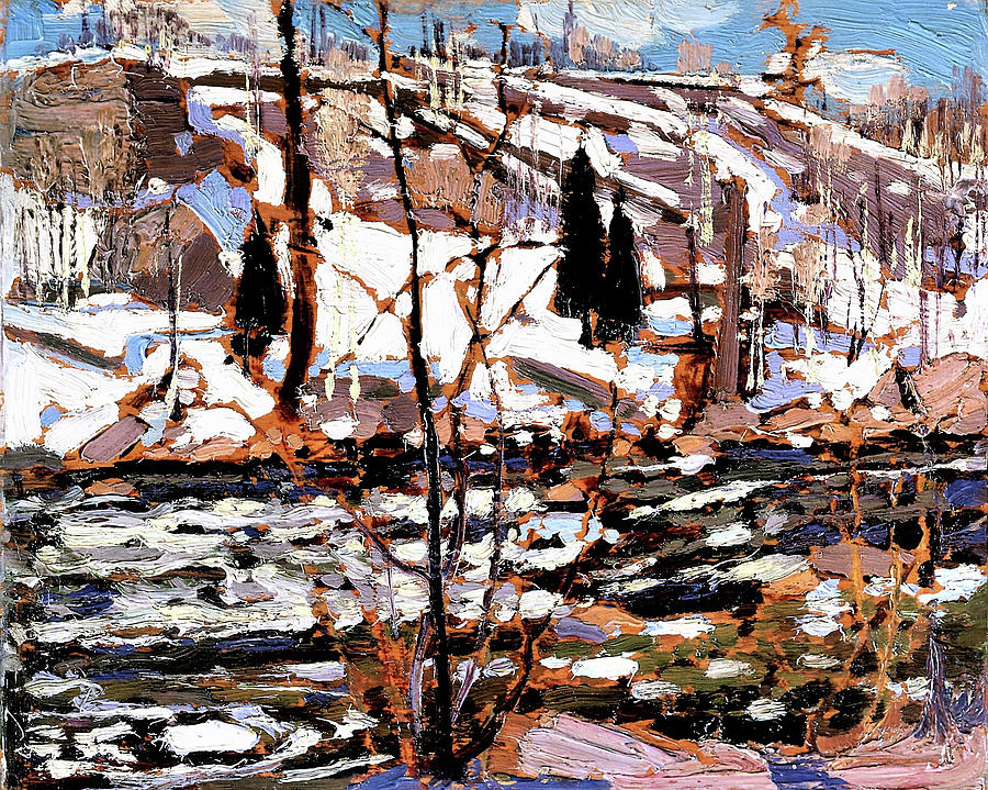 Nature Painting - Spring Break up - Digital Remastered Edition by Tom Thomson