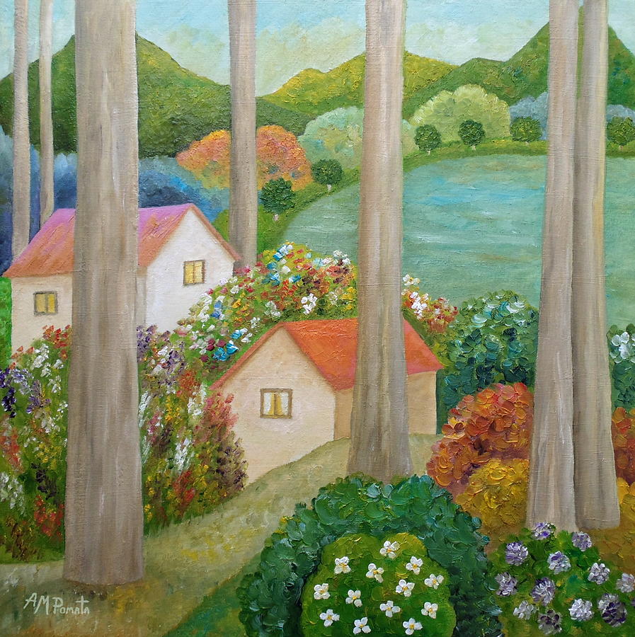 Spring Breeze Painting by Angeles M Pomata