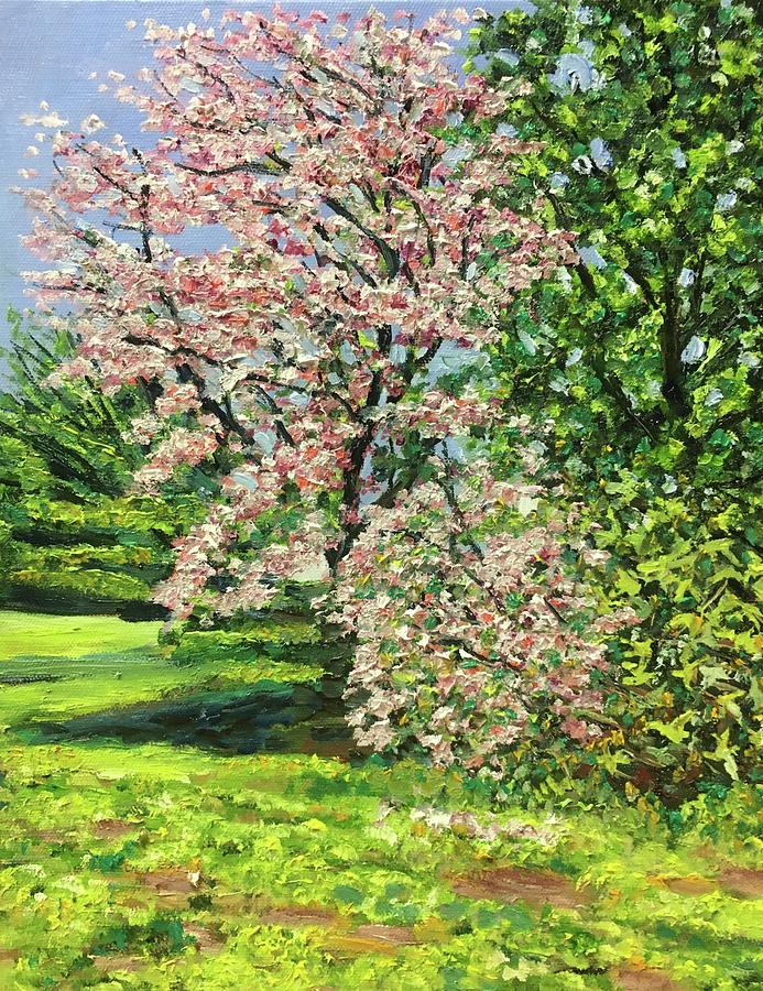 Spring Colors at Parker Park Painting by Richard Nowak