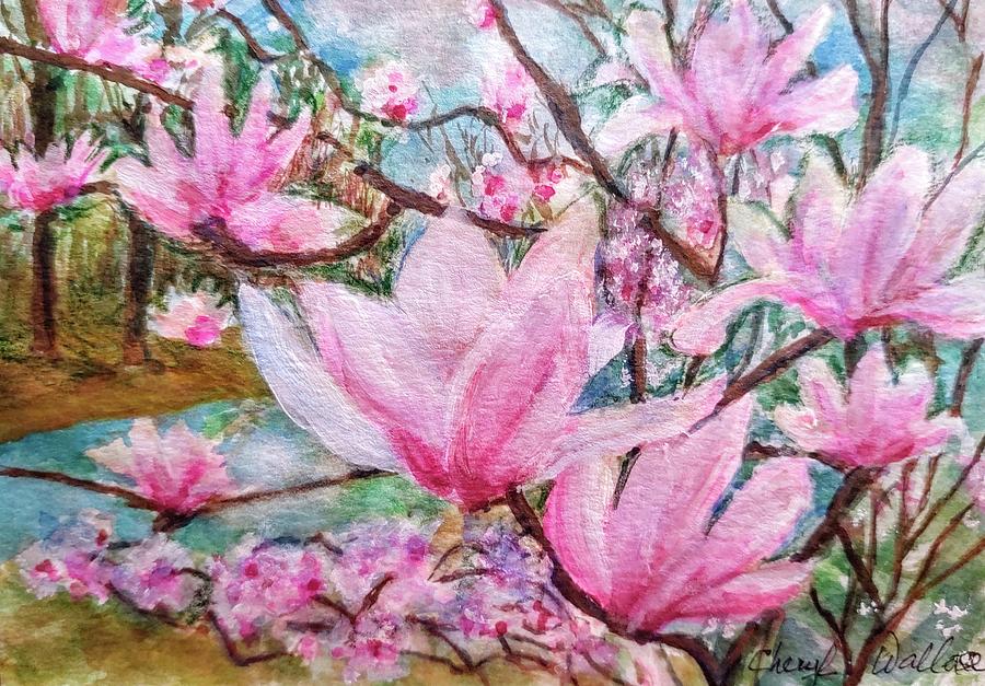 Spring Comes to Life Painting by Cheryl Wallace