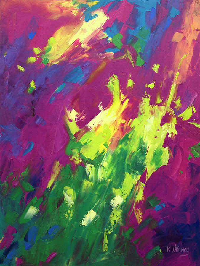 Abstract Painting - Spring Emerges by Kristin Whitney