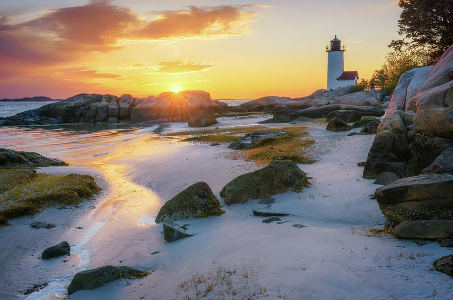 Spring Evening at Annisquam Lighthouse Photograph by Kristen Wilkinson