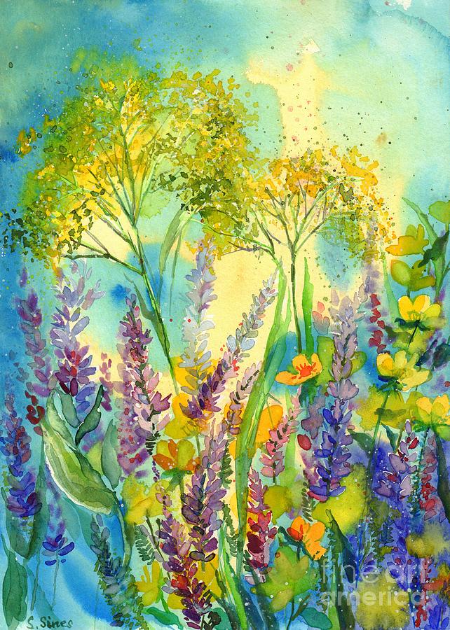 Flower Painting - Spring Field by Suzann Sines