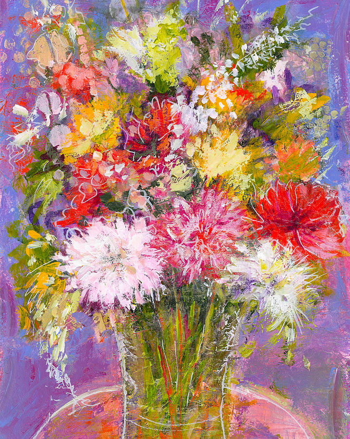 Spring Fling Painting by Caroline Baasch - Fine Art America