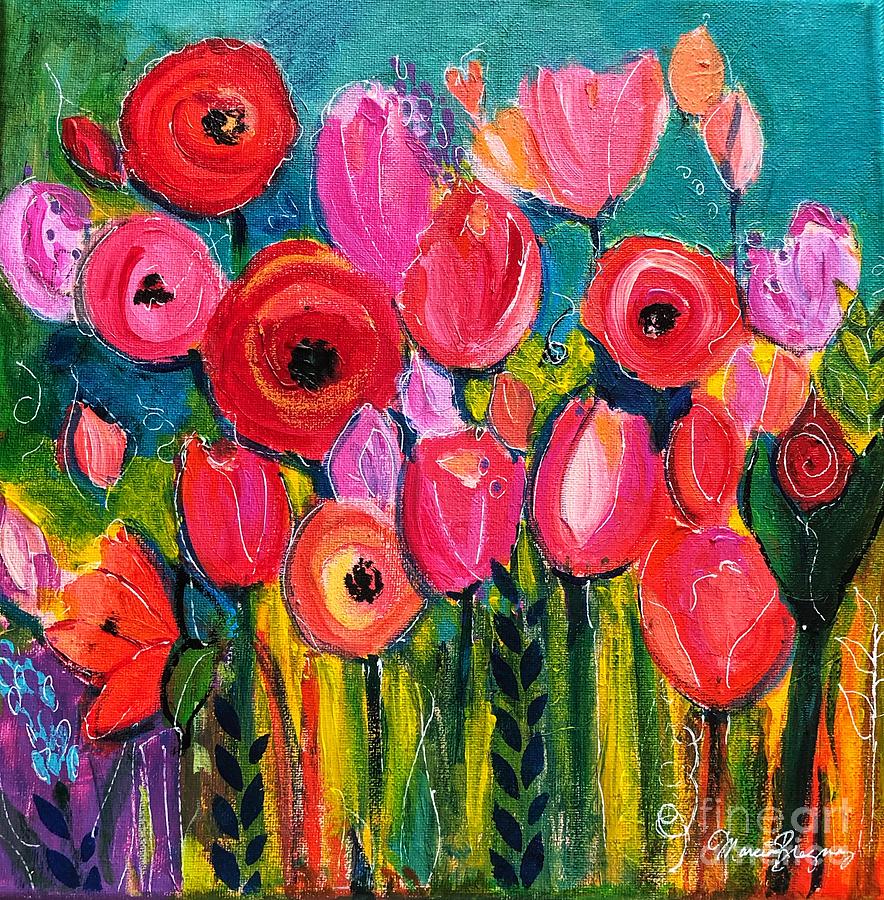 Spring Fling Painting by Marcia Breznay