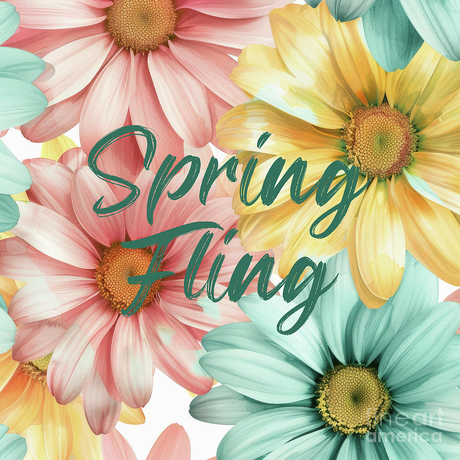 Spring Fling Painting by Tina LeCour