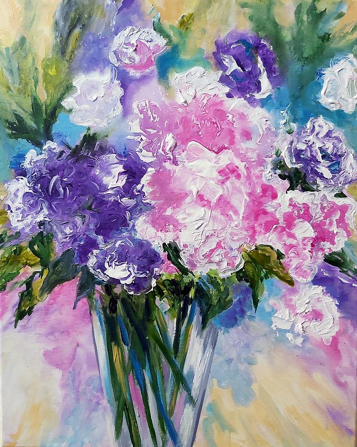 Spring Floral Painting by Rosie Sherman