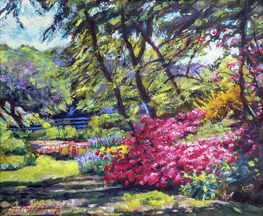 Spring Floral Sunshine Painting by David Lloyd Glover
