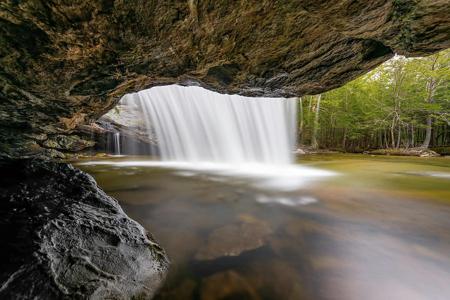 Spring Flow over Beede Falls in Sandwich, NH II Photograph by William Dickman
