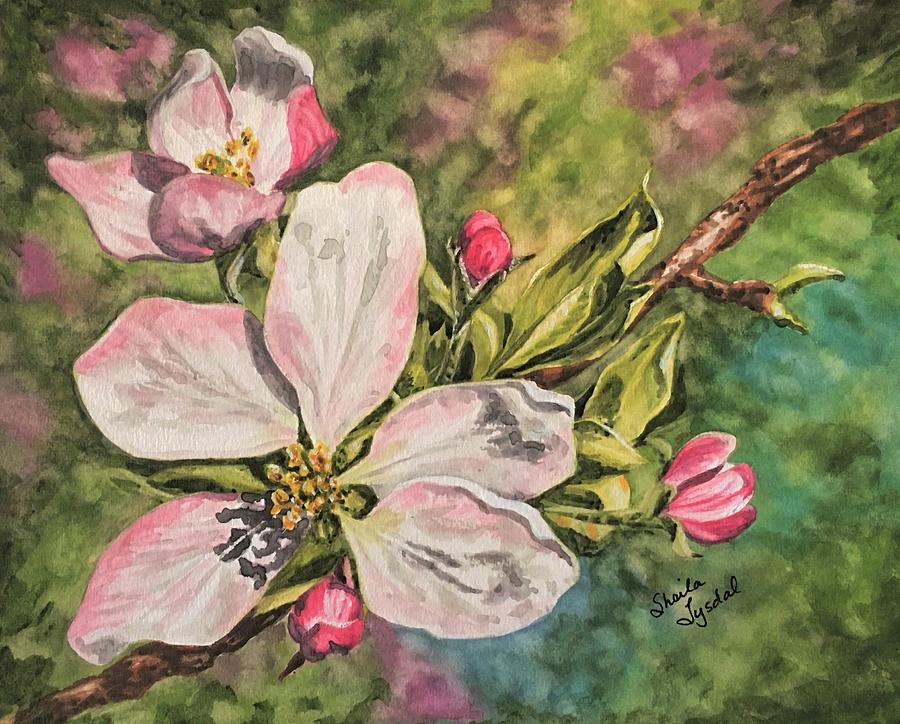 Spring Flower Painting by Sheila Tysdal