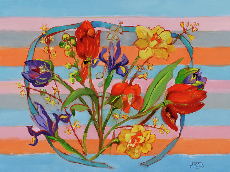 Spring Floweres Painting by Susan Thomas