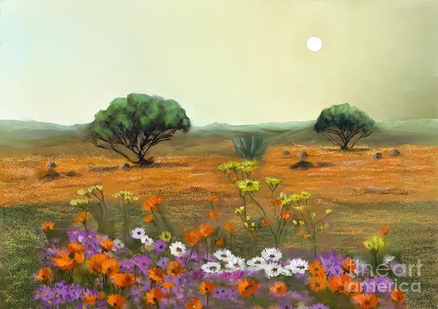 Spring Flowers Painting by Ana Borras