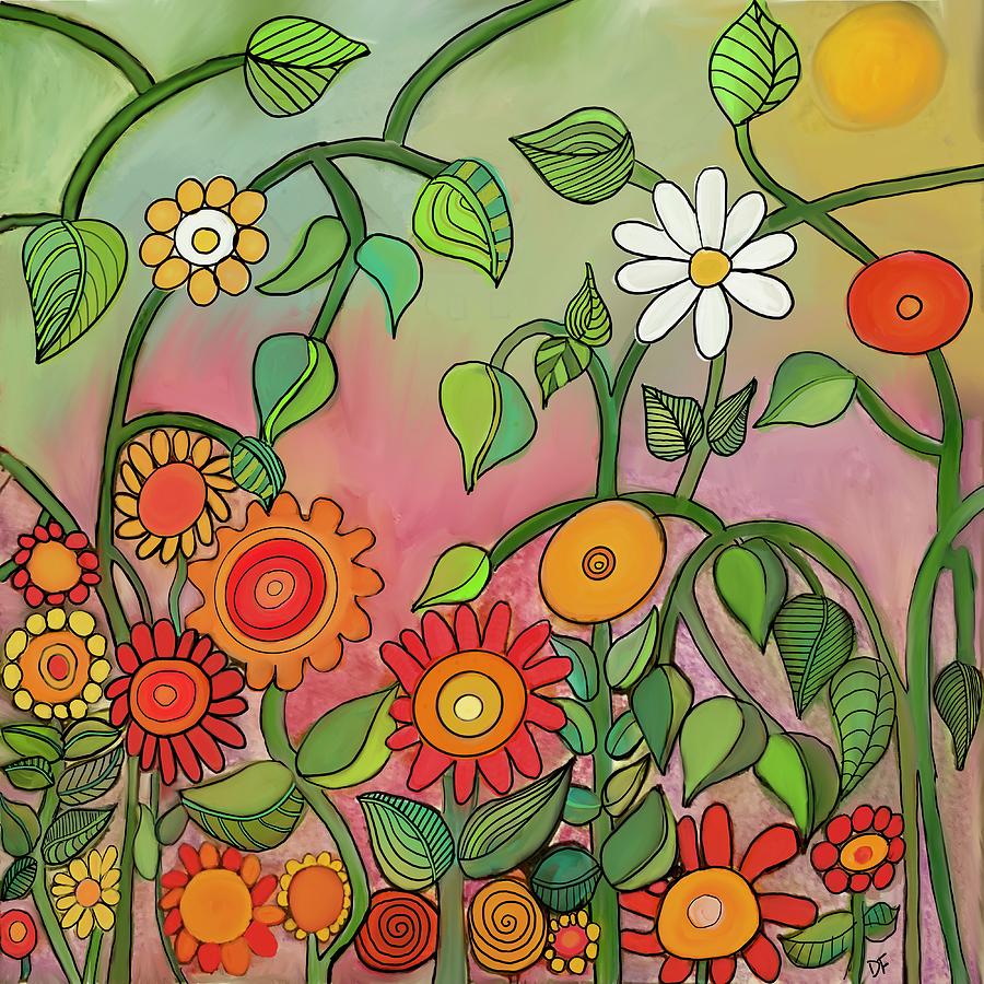 Spring Flowers Digital Art by Dora Ficher