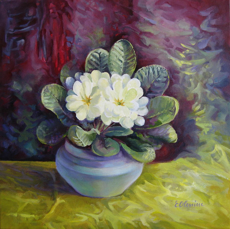 Still Life Painting - Spring flowers by Elena Oleniuc