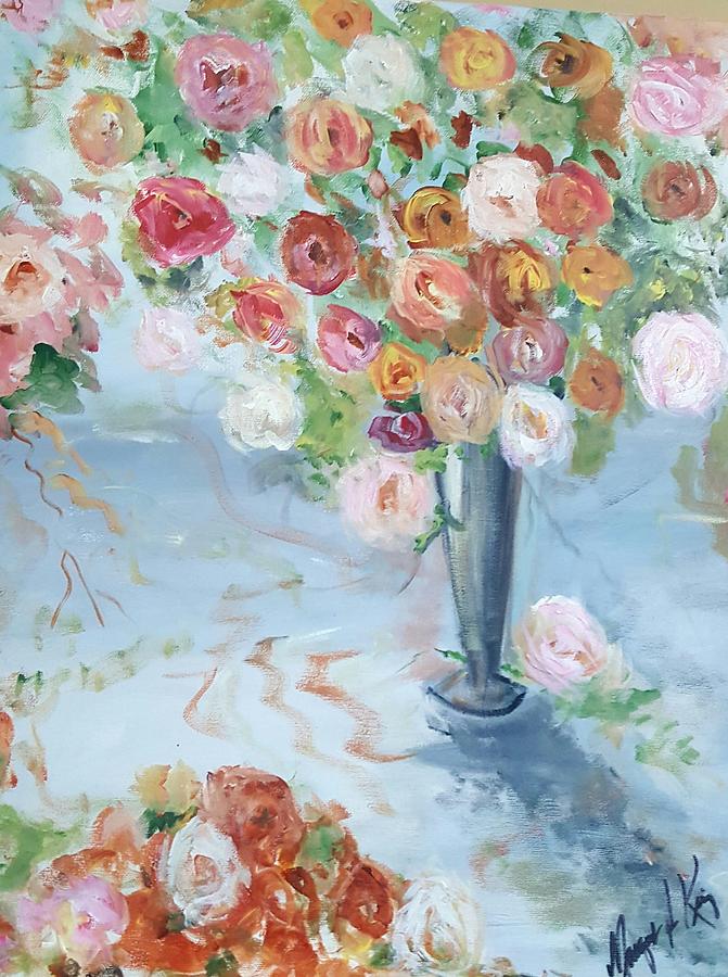 Spring Flowers Painting by Margaret King - Fine Art America