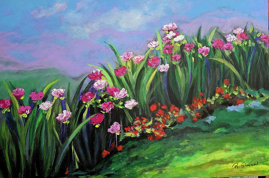 Flower Painting - Spring Flowers by Rosie Sherman