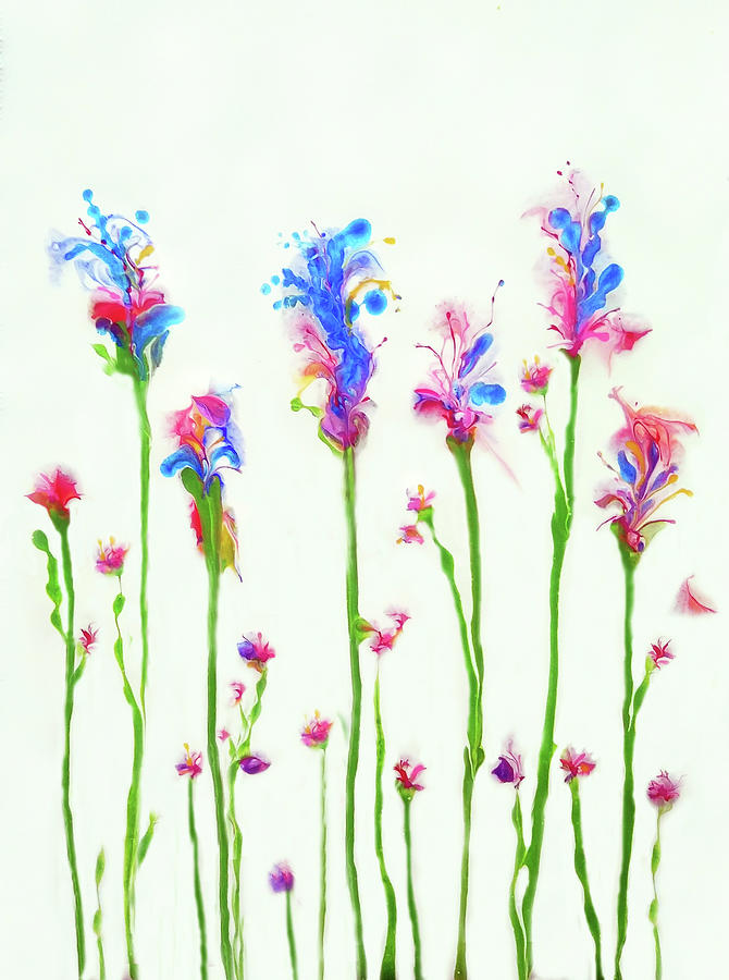 Spring Flowers1 Painting by Deborah Erlandson